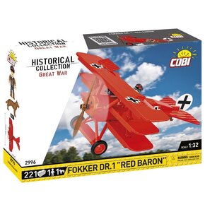 Klocki plastikowe COBI Historical Collection Great War Fokker Dr.I Red Baron COBI-2996