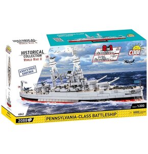 Klocki plastikowe COBI Historical Collection World War II Pennsylvania Class Battleship COBI-4842