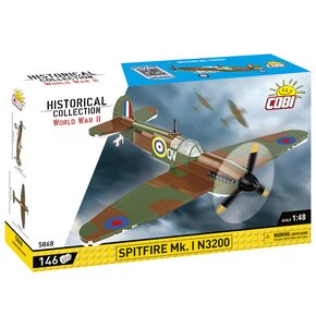 Klocki plastikowe COBI Historical Collection World War II Spitfire Mk. I N3200 COBI-5868