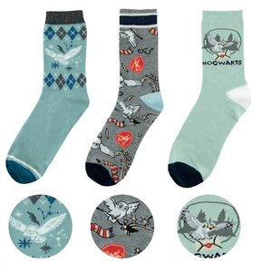 Zestaw skarpetek THE NOBLE COLLECTION Harry Potter Hedwiga (rozmiar 35-45)