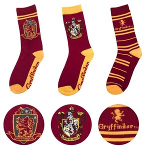 Zestaw skarpetek THE NOBLE COLLECTION Harry Potter Gryffindor (rozmiar 35-45)