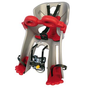 Fotelik rowerowy BELLELLI Freccia Przedni Rama 15kg Srebrny