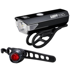 Zestaw lampek rowerowych CATEYE Ampp 100 + Orb-RC