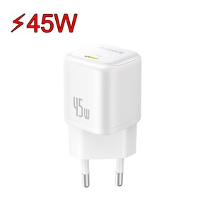 Ładowarka sieciowa BASEUS PicoGo Gan Fast Charger 45W Biały