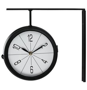 Zegar ścienny EXCELLENT HOUSEWARE Dworcowy 30 cm Czarny