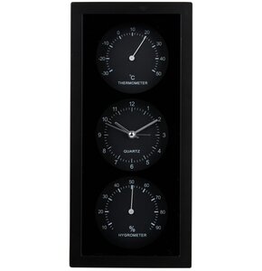 Budzik ARTICASA 26 cm Czarny