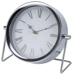 Zegar stolikowy SEGNALE 16 cm Srebrny