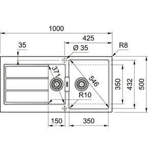 Zlewozmywak FRANKE Sirius S2D 651-100 143.0618.681 Onyx