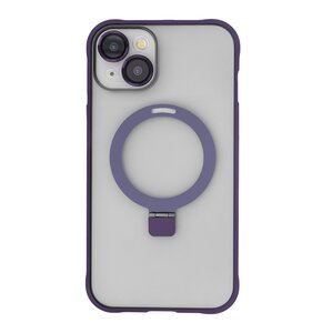 Etui TECTO SHIELD Ring Secure Mag do Apple iPhone 14 Przezroczysto-fioletowy