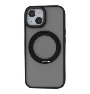 Etui TECTO SHIELD Secure Spinning Mag do Apple iPhone 13 Przezroczysto-czarny