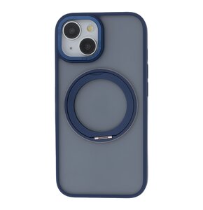 Etui TECTO SHIELD Secure Spinning Mag do Apple iPhone 13 Przezroczysto-granatowy