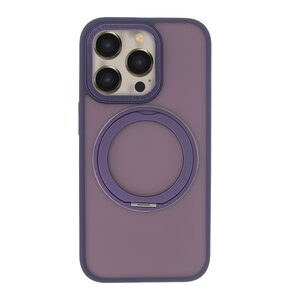 Etui TECTO SHIELD Secure Spinning Mag do Apple iPhone 14 Pro Przezroczysto-fioletowy
