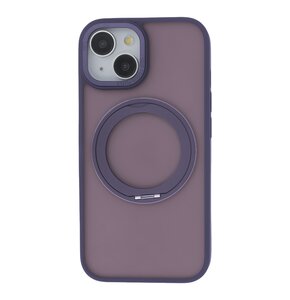 Etui TECTO SHIELD Secure Spinning Mag do Apple iPhone 14 Przezroczysto-fioletowy