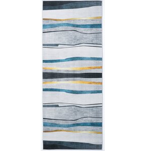 Dywan MULTIDECOR Glamour Crystal Velvet 80 x 200 cm Szary