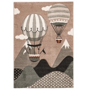 Dywan wewnętrzny MULTIDECOR Bond balony 160 x 230cm Beżowo-zielony