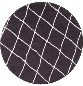 Dywan wewnętrzny MULTIDECOR Loren Print 507872 80 cm Czarny