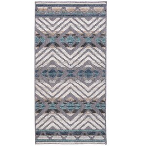 Dywan wewnętrzny MULTIDECOR Nepal Pasy 508233 80 x 153 cm Niebieski