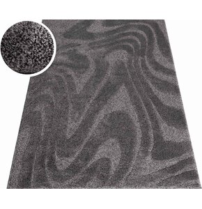 Dywan wewnętrzny MULTIDECOR Pisa fala 120 x 170cm Ciemnoszary