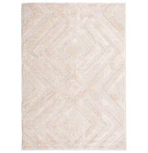 Dywan wewnętrzny MULTIDECOR Pisa romby 120 x 170 cm Kremowy