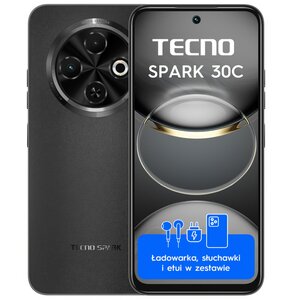Smartfon TECNO Spark 30C 6/128GB 6.67" 120Hz Czarny