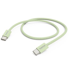 Kabel USB-C - USB-C HAMA 201726 60W 1 m Zielony