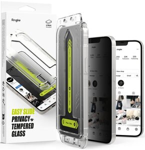 Szkło prywatyzujące RINGKE Easy Slide do Apple iPhone 16e (2 szt.)