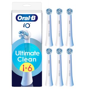 Oryginalna końcówka szczoteczki ORAL-B iO Ultimate Clean Biały (6 szt.) (Usuwa płytkę bakteryjną)