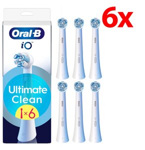 Oryginalna końcówka szczoteczki ORAL-B iO Ultimate Clean Biały (6 szt.) (Usuwa płytkę bakteryjną)