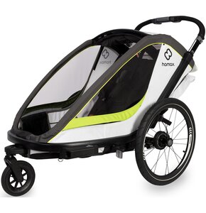 Przyczepka rowerowa HAMAX Breeze One Biało-zielony