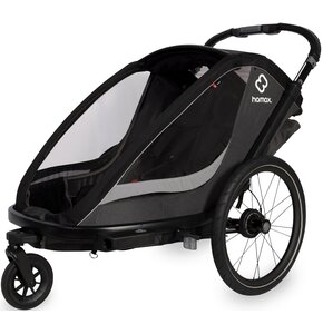Przyczepka rowerowa HAMAX Cocoon One Szaro-czarny