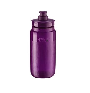 Bidon ELITE Fly Tex 550 ml Przezroczysto-purpurowy