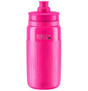 Bidon ELITE Fly Tex 550 ml Przezroczysto-różowy