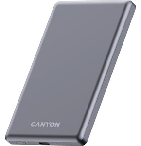 Powerbank indukcyjny CANYON OnPower 505 5000 mAh 20W Grafitowy + Kabel USB-C - USB-C