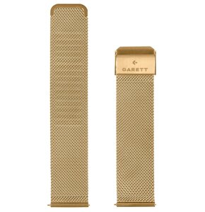 Pasek GARETT Stalowy (18 mm) Różowe złoto Mesh