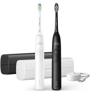 Zestaw Szczoteczek sonicznych PHILIPS Sonicare 5300 HX7109/01 (biała/czarna)