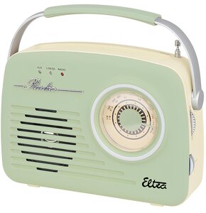 Radio ELTRA Luiza USB Analogowe Przenośne Miętowy