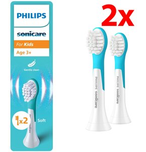 Oryginalne końcówki Philips Sonicare Dla Dzieci HX6032/90 miękkie włókna (2 szt.) (Dla dzieci od lat 3)