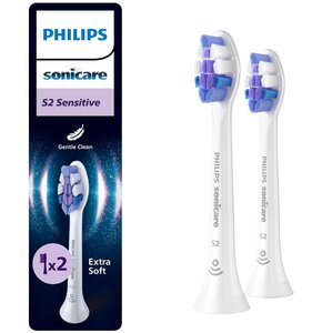 Oryginalne końcówki Philips Sonicare S2 HX6052/87 Bardzo miękkie włókna (2 szt.) (Nadwrażliwość zębów)