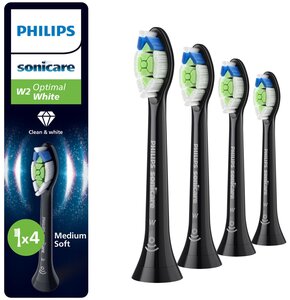 Oryginalne końcówki Philips Sonicare W2 HX6064/88 Średnio miękkie włókna (4 szt. zapas na rok) (Wybielające)