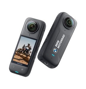 Kamera sportowa INSTA360 X4 BMW Motorrad z logo BMW, filmy 360° w rozdzielczości 8K/30 FPS, Wi-Fi, Bluetooth