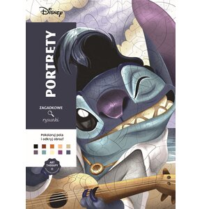 Kolorowanka Zagadkowe rysunki Disney Portrety (miękka okładka)