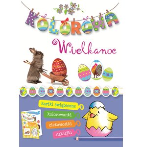 Kolorowanka Kolorowa Wielkanoc (miękka okładka)