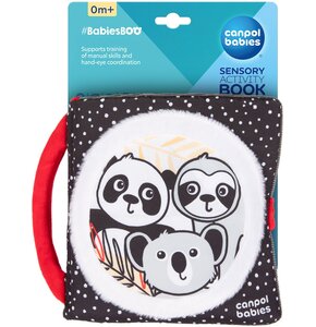 Zabawka CANPOL BABIES BabiesBoo Sensoryczna książeczka manipulacyjna Panda 68/088