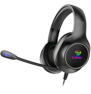 Słuchawki COBRA CR750RGB Nauszne Czarny