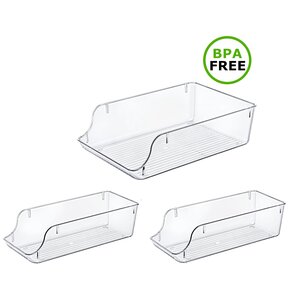 Organizer do lodówki EASYFORM Clear Cans 8.5 L + 2 x 5.4 L (3 szt.)