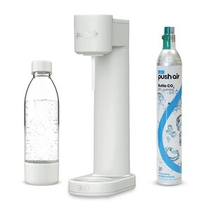 Saturator DAFI PushAir Piaskowy + butelka