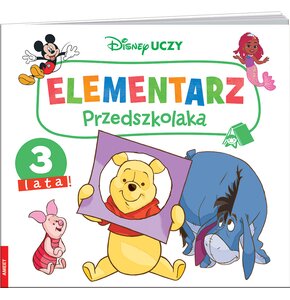 Książka z zadaniami Disney Uczy Elementarz Przedszkolaka 3 lata (miękka okładka)