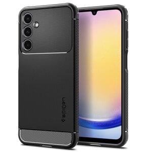 Etui SPIGEN Rugged Armor do Samsung Galaxy A25 5G Czarny Matowy