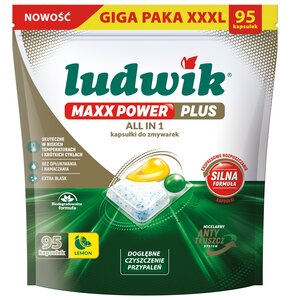 Kapsułki do zmywarek LUDWIK Maxx Power Plus - 95 szt.