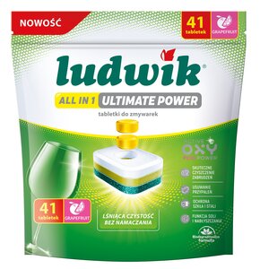 Tabletki do zmywarek LUDWIK All In 1 Ultimate Power Grapefruit 41 szt.